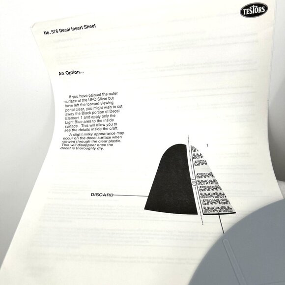 Testors Area S4 UFO Revealed! 1:48 Scale Model Kit 576 - Picture 11 of 16